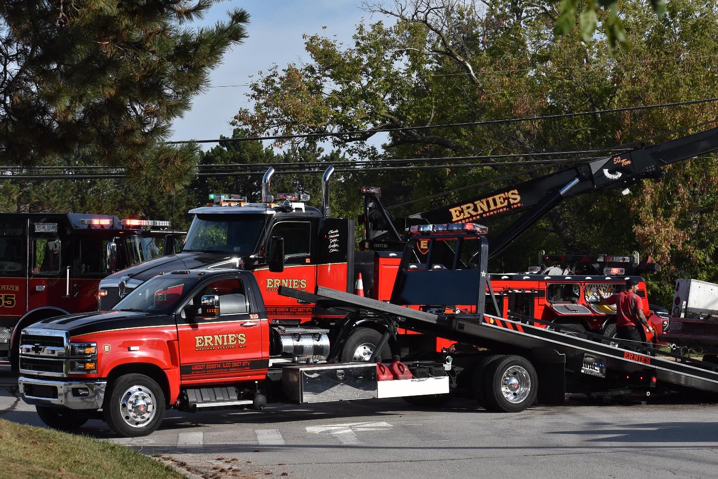 Light-duty flatbed towing support